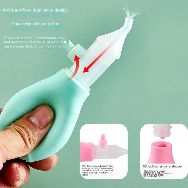 Nasal Aspirator for Infants 0-3 Months, Anti-Reflux Design Alvionz.de