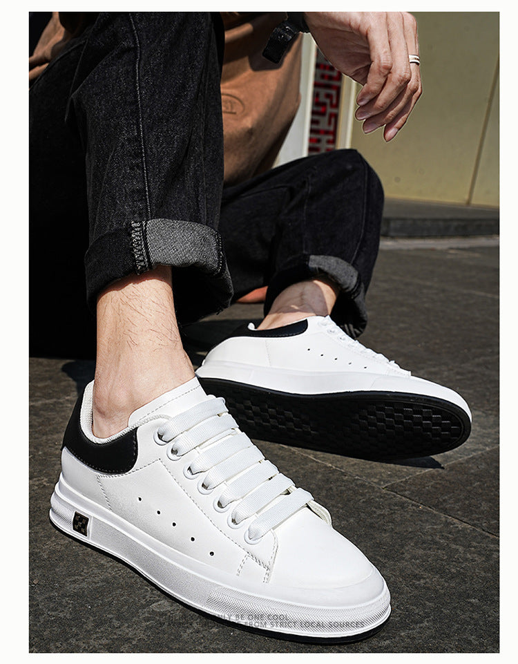 Men's Agate sneakers with 6cm height-increasing casual design, featuring comfortable leisure style and stylish details.