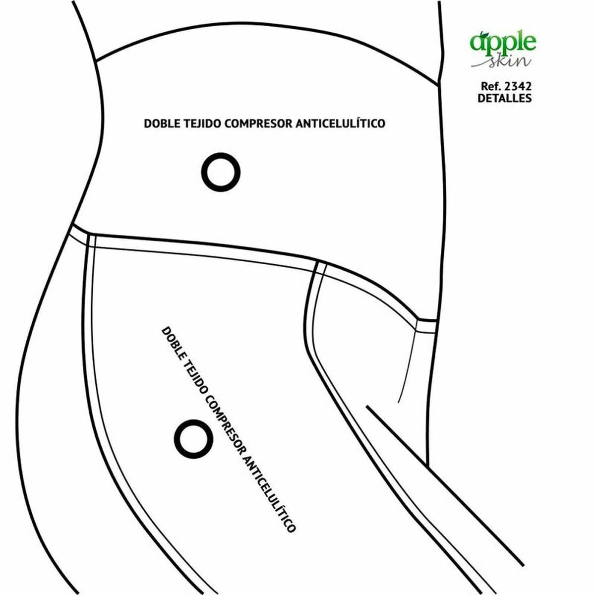 Sport leggings for Women Divinas Apple Skin Happy Dance 2342ATC Black Bigbuy