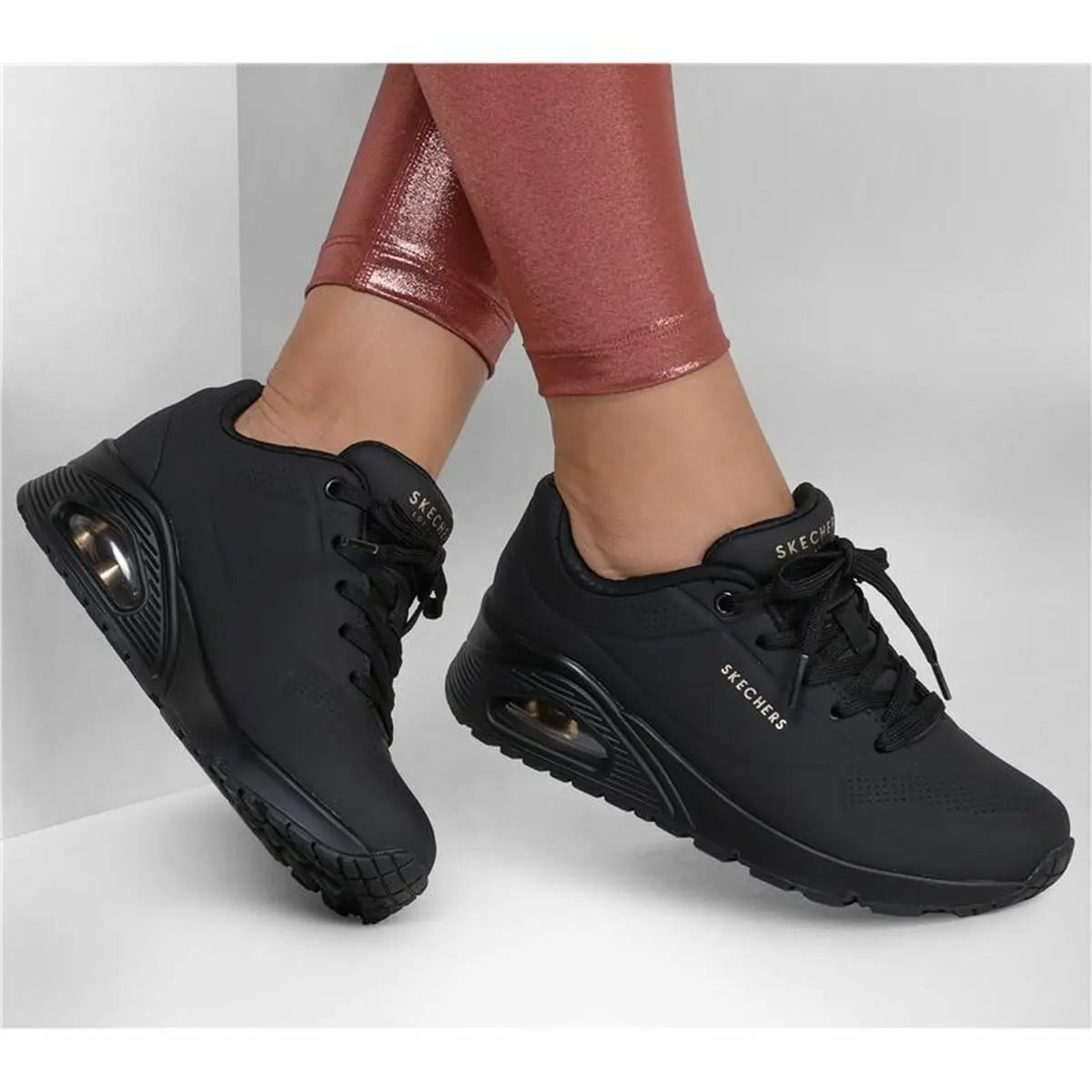 Walking Shoes for Women Stand on Air Skechers Black Bigbuy