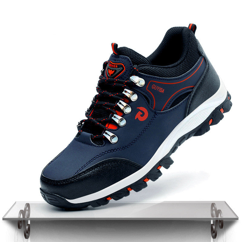 Men's Agate safety shoes with anti-slip soles and protective toe caps, designed for durability and safety in work environments.