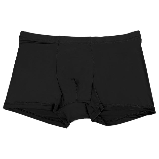 Agate men's ice silk seamless boxers underwear, luxury men's underwear with a comfortable fit and smooth texture.