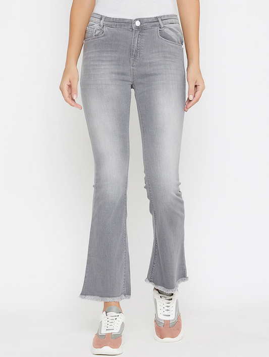 Women High Rise Denim Jeans(Size32)(Colorgrey) - Alvionz.de