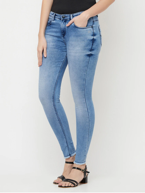 Women High Rise Denim Jeans(Size30)(Colorblue) - Alvionz.de