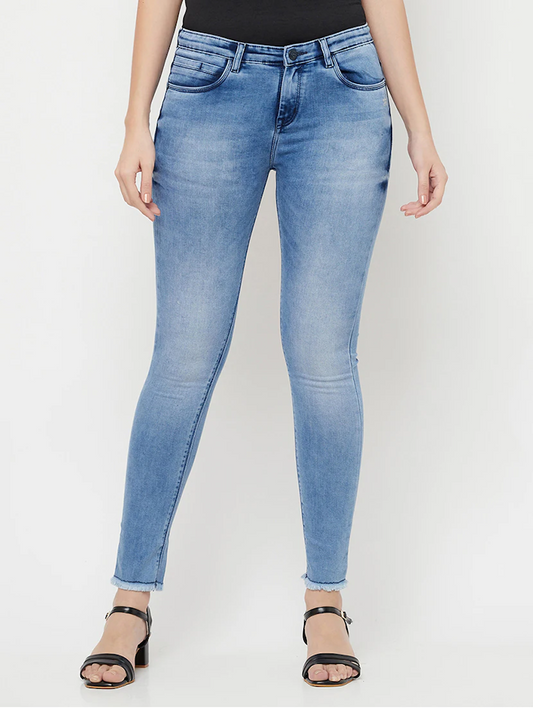 Women High Rise Denim Jeans(Size30)(Colorblue) - Alvionz.de