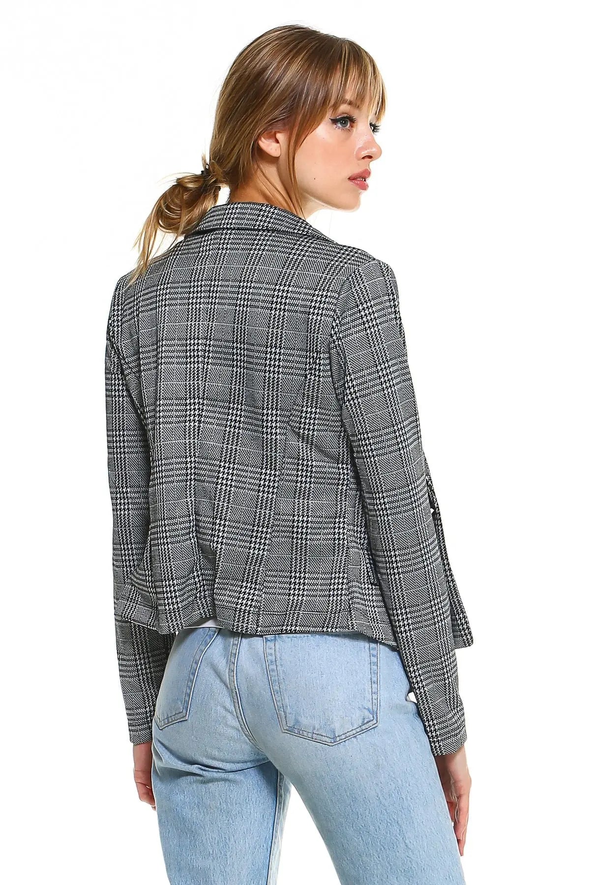 Classic Plaid Fitted Blazer - Alvionz.de
