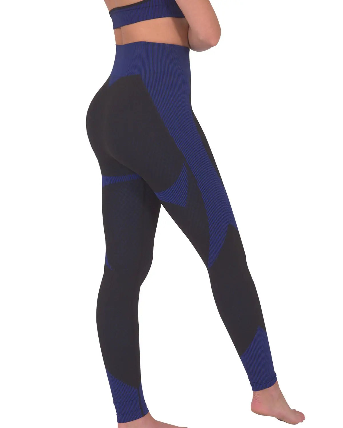 Trois Seamless Legging - Black with Navy - Alvionz.de