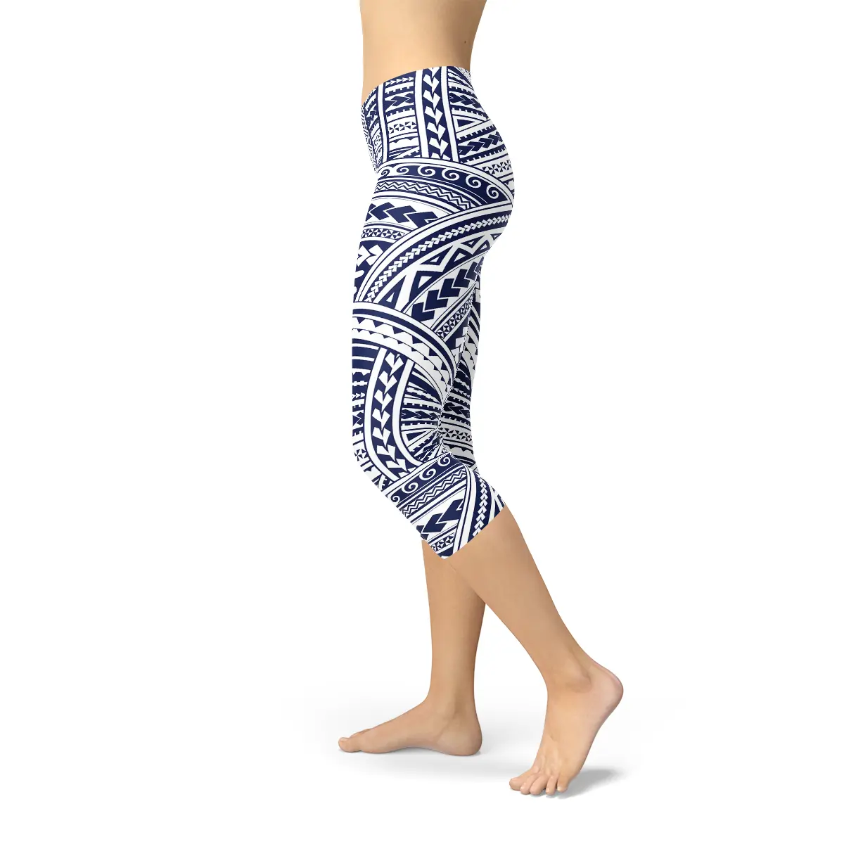 Polynesian Maori Tattoo Capri Leggings - Alvionz.de