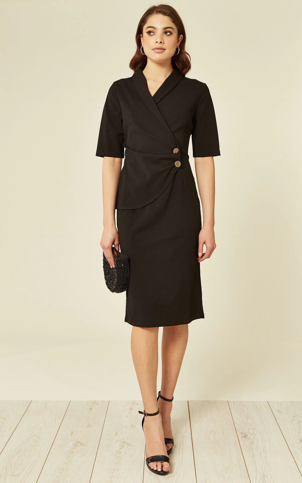 Diane Wrap Blazer Dress Rose Eleusis