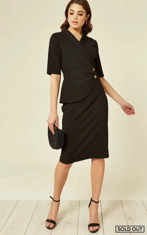 Diane Wrap Blazer Dress Rose Eleusis