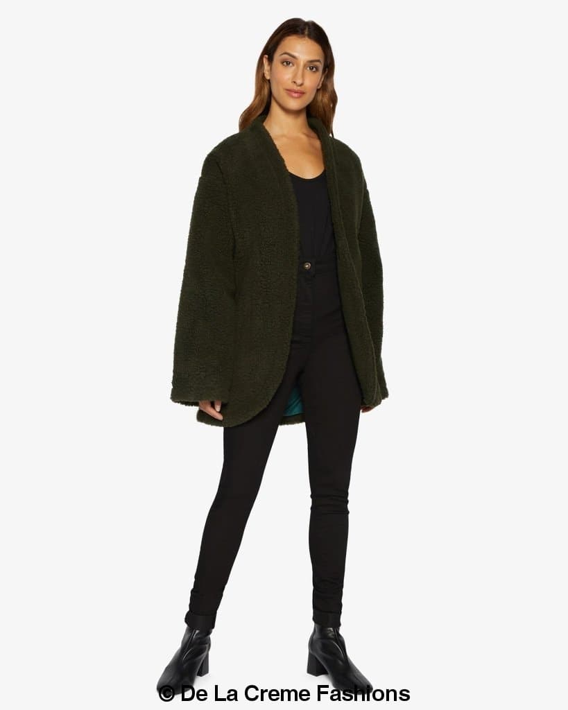 Open Front Belted Teddy Coat (1917) Rose Eleusis