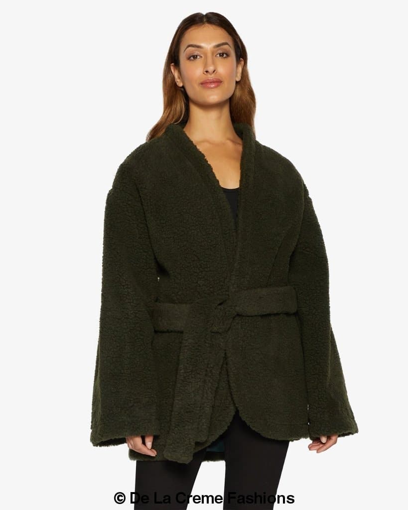 Open Front Belted Teddy Coat (1917) Rose Eleusis