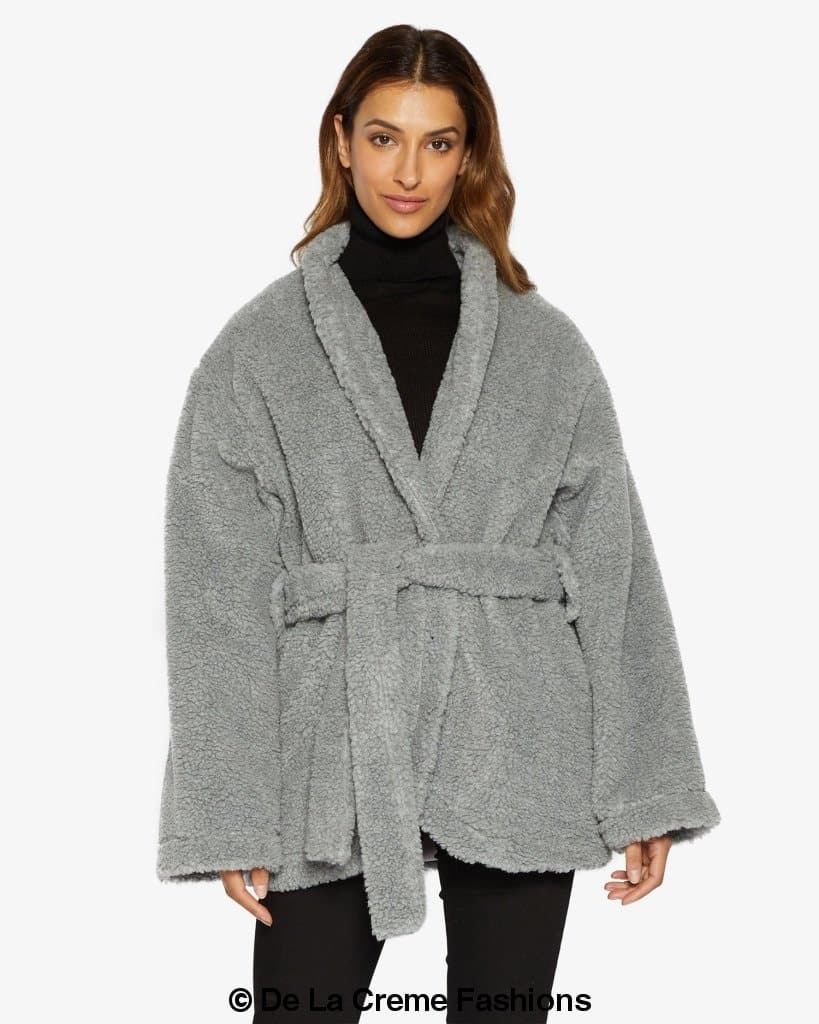 Open Front Belted Teddy Coat (1917) Rose Eleusis