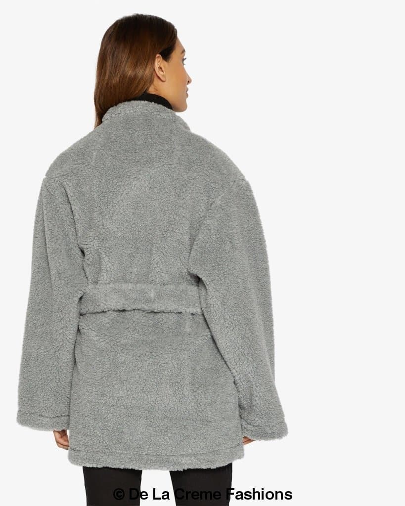 Open Front Belted Teddy Coat (1917) Rose Eleusis