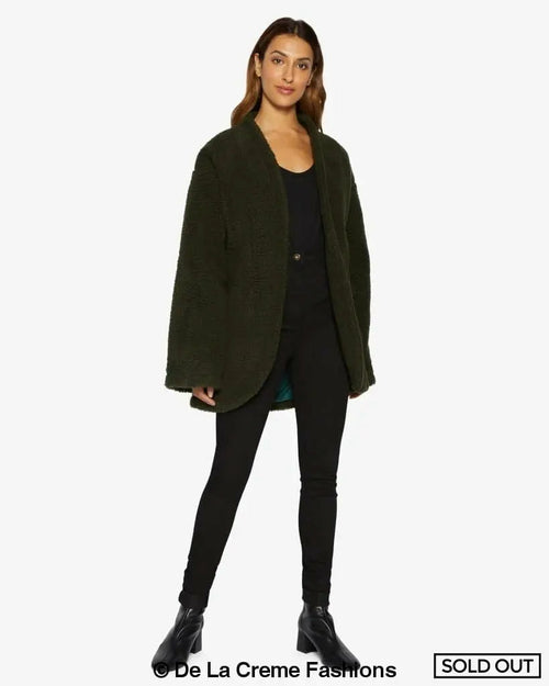 Open Front Belted Teddy Coat (1917) Rose Eleusis