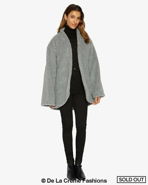 Open Front Belted Teddy Coat (1917) Rose Eleusis