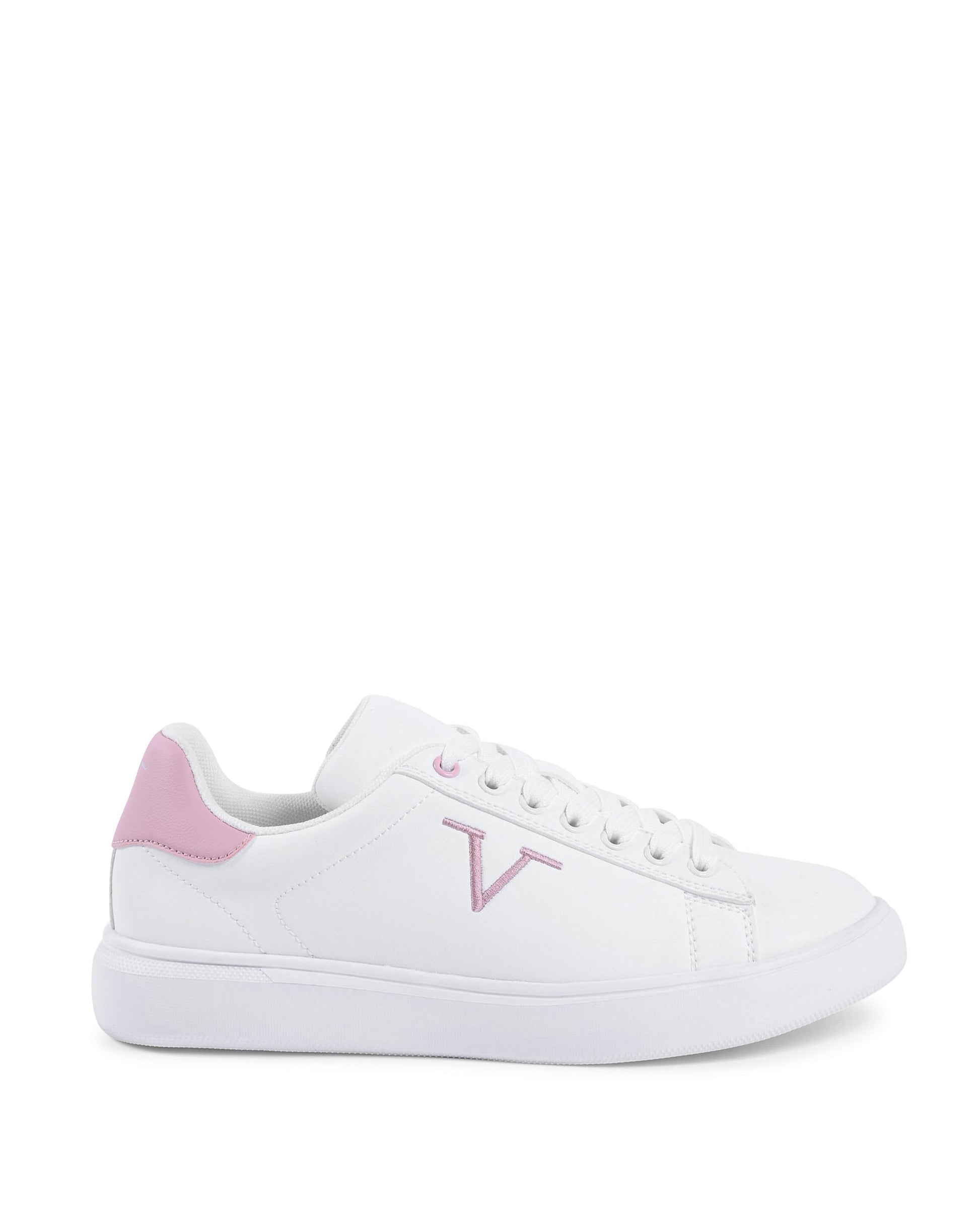 V Italia Womens Sneaker Multicolor SNK 004 W WHITE PINK Rose Gaia