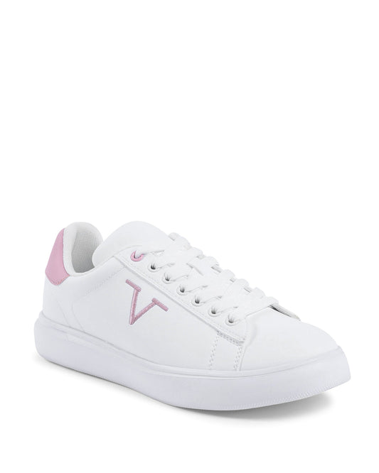 V Italia Womens Sneaker Multicolor SNK 004 W WHITE PINK Rose Gaia