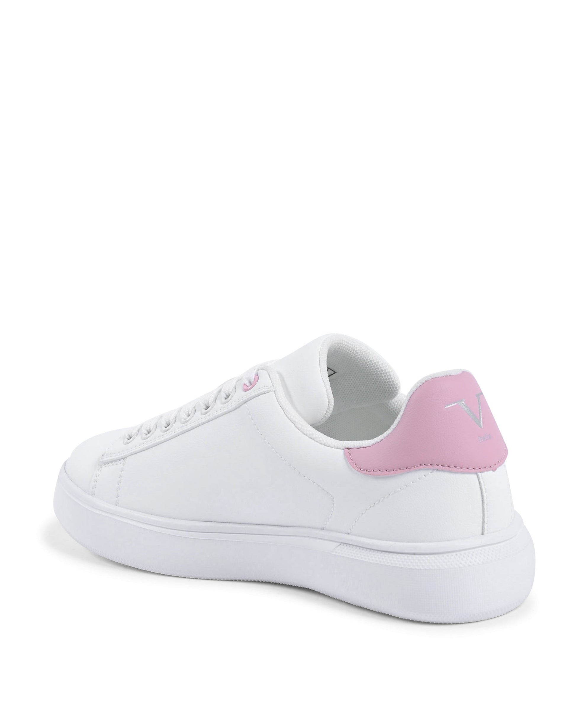 V Italia Womens Sneaker Multicolor SNK 004 W WHITE PINK Rose Gaia