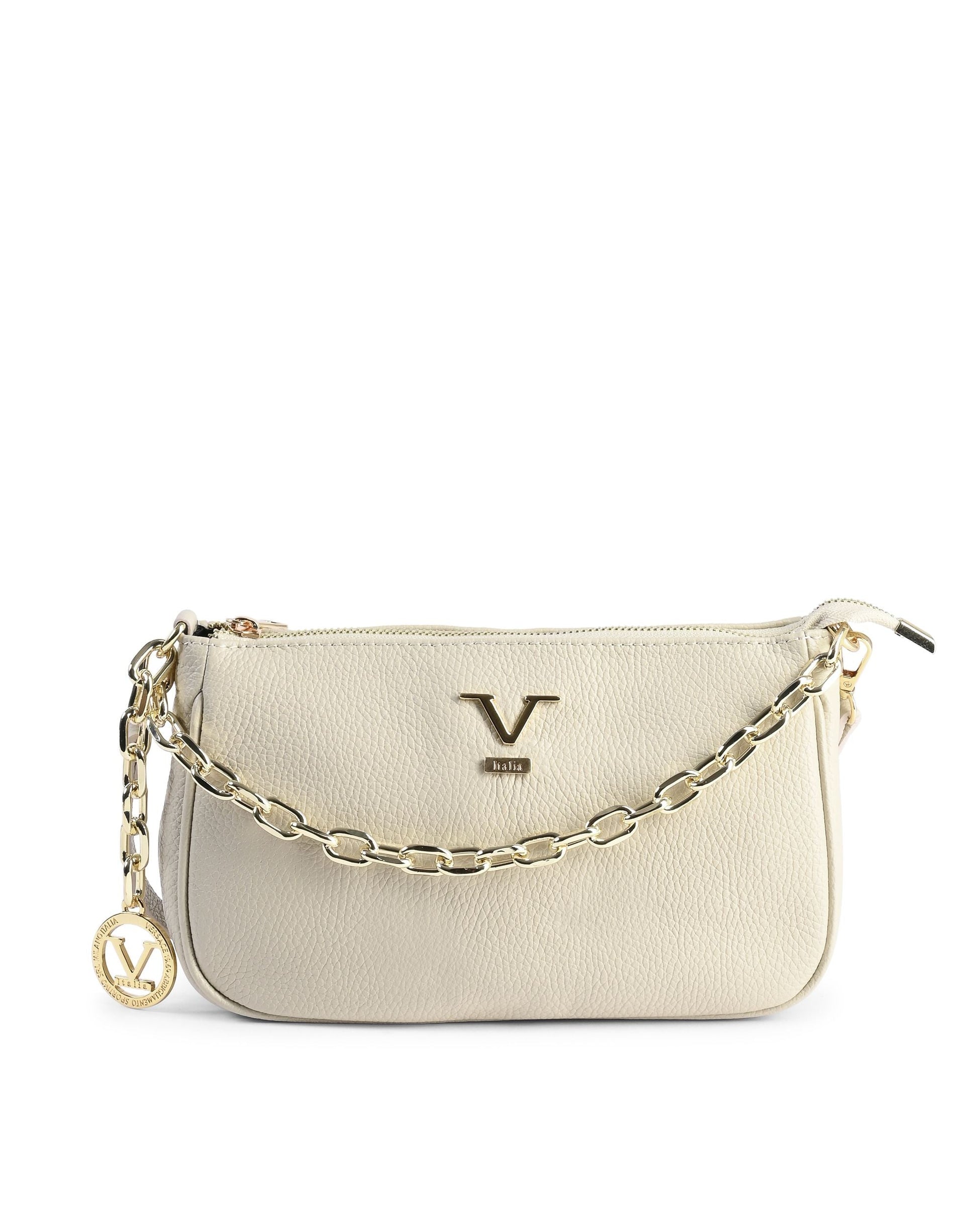 V Italia Womens Mini Bag VE1735-G DOLLARO BEIGE Rose Gaia