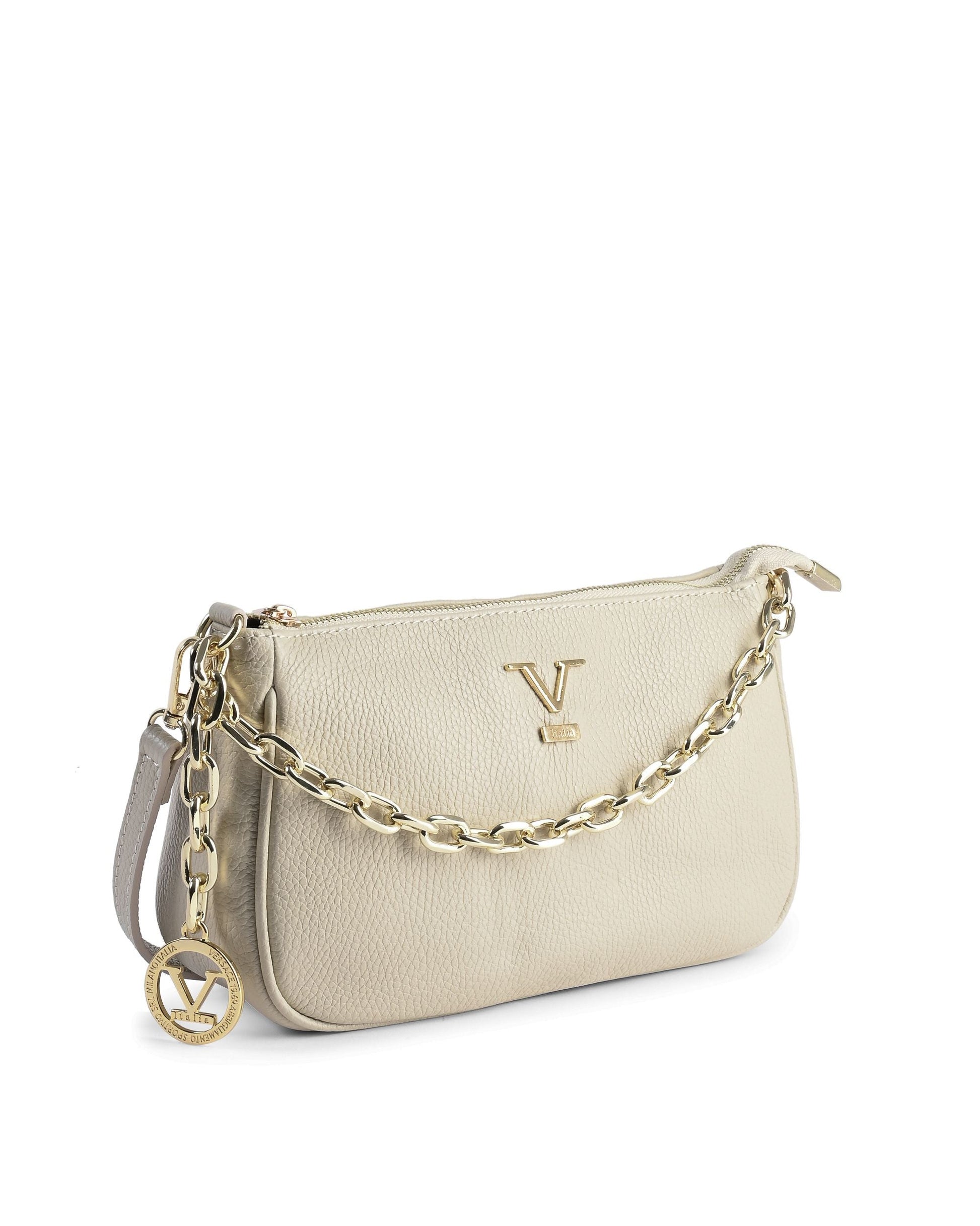 V Italia Womens Mini Bag VE1735-G DOLLARO BEIGE Rose Gaia