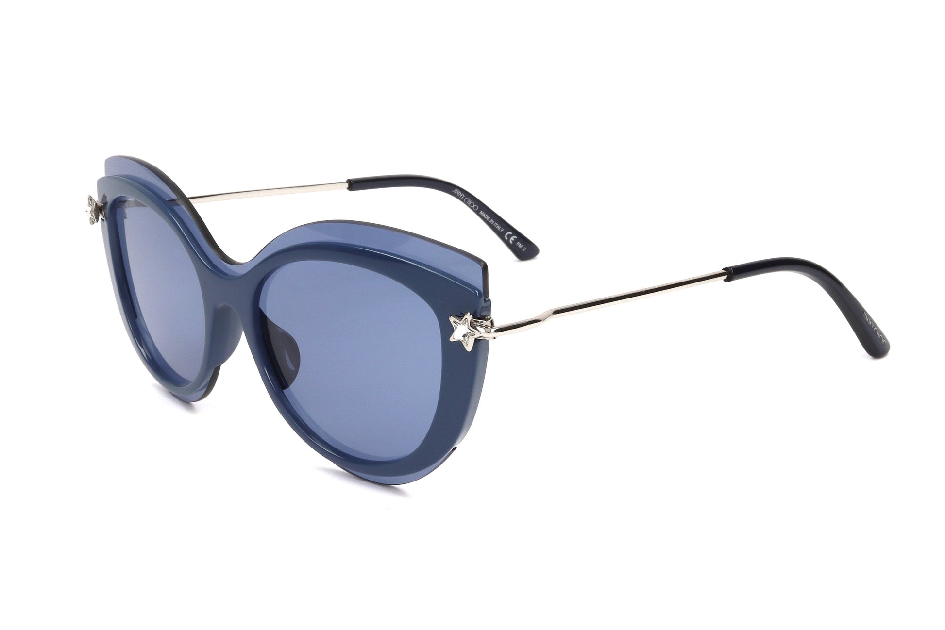 Jimmy Choo Womens Sunglasses CLEA G S PJP 99 01 150 BLUE Rose Gaia