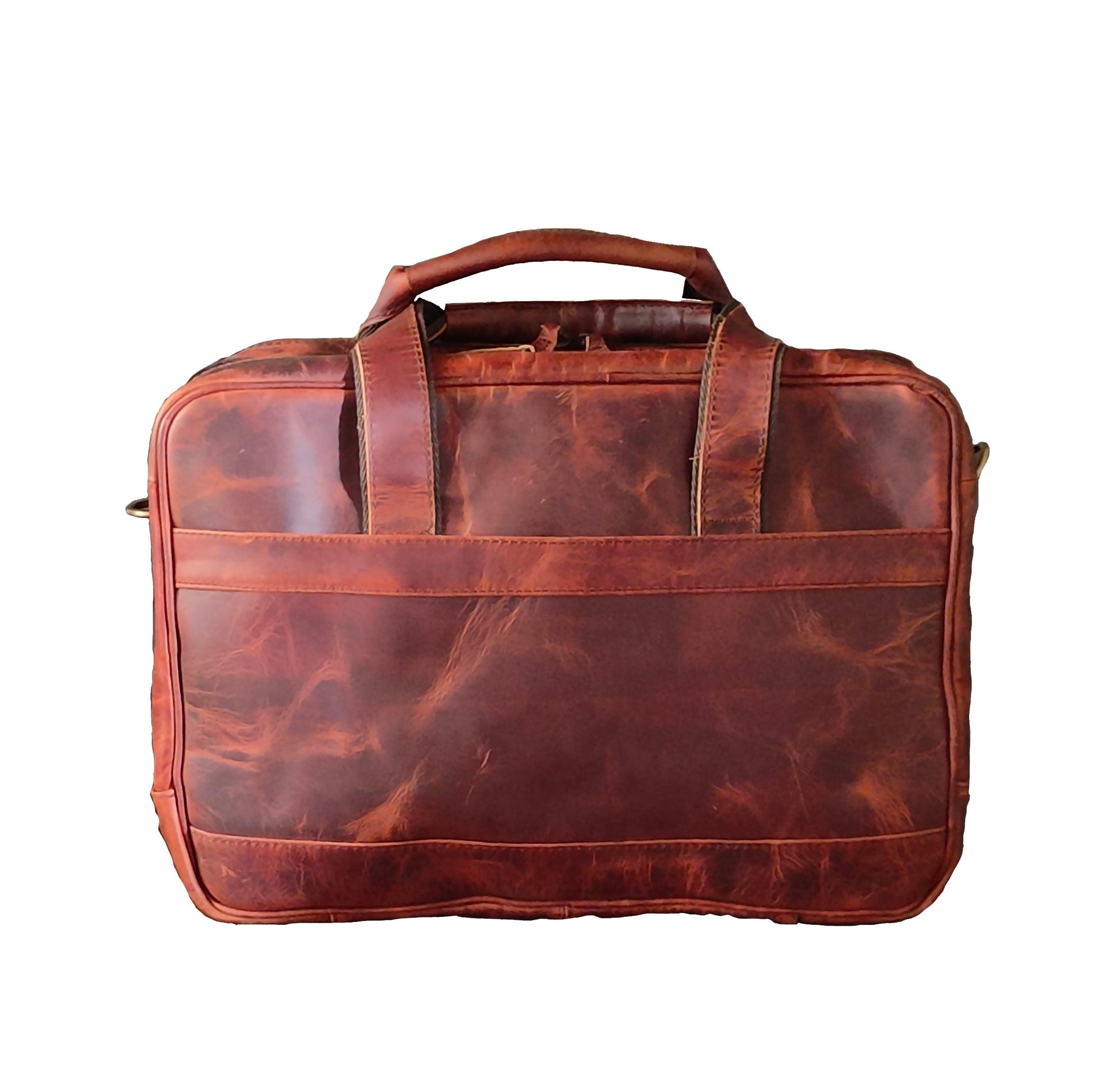 Salmon Alder 15-inch laptop messenger bag for men and women, stylish office briefcase with adjustable strap and multiple compartments.