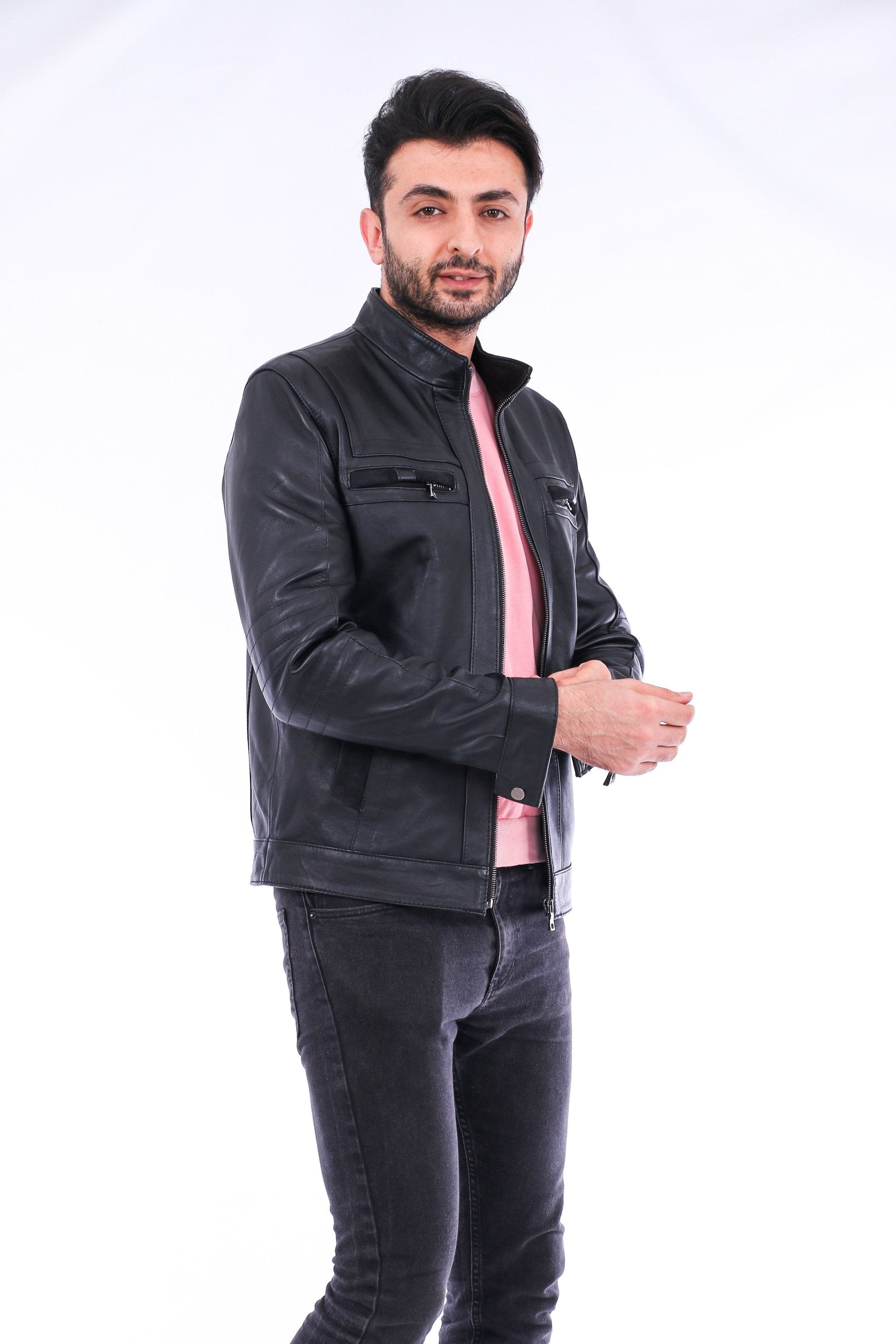Bosco Leather Jacket Sangria Iapetus