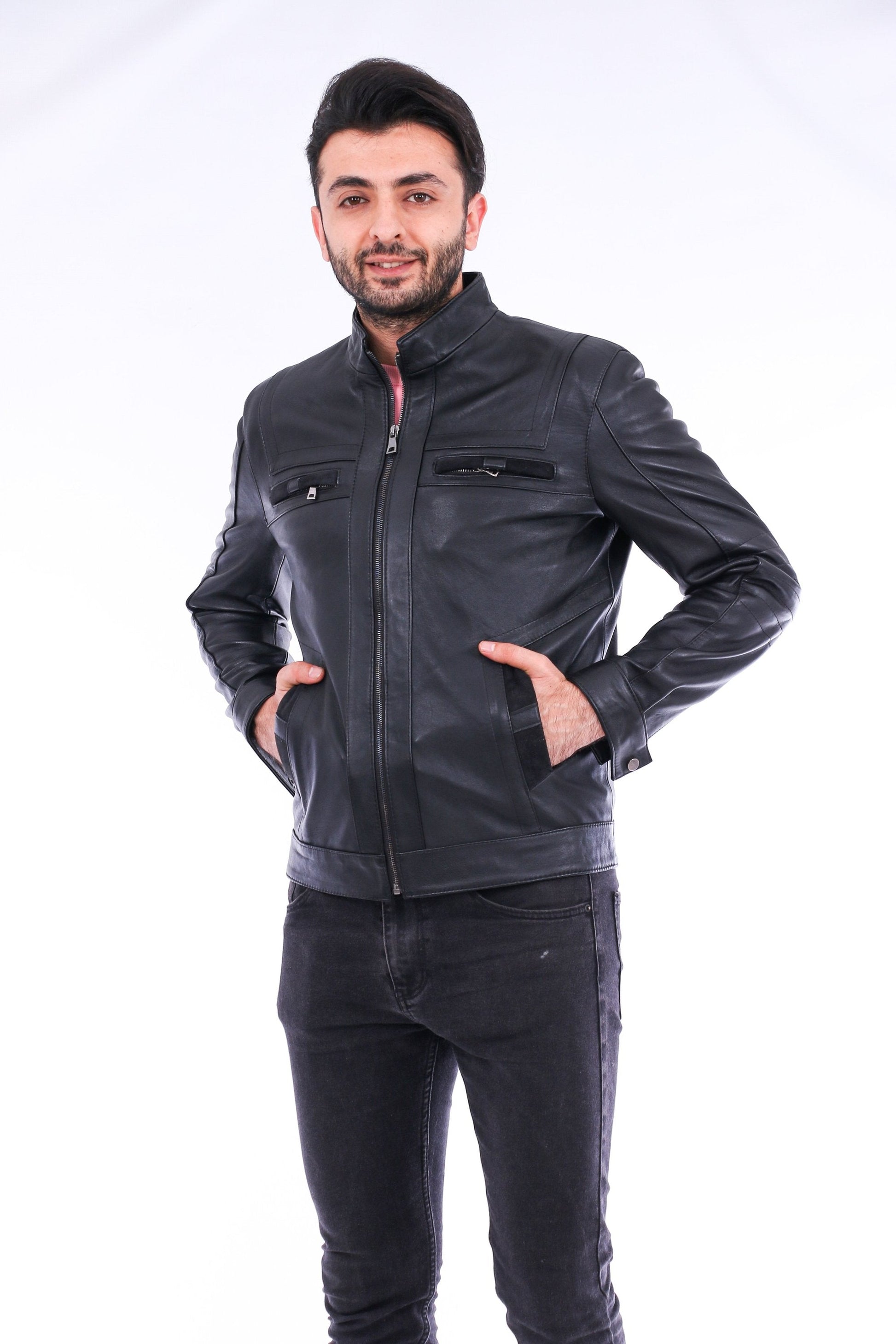 Bosco Leather Jacket Sangria Iapetus