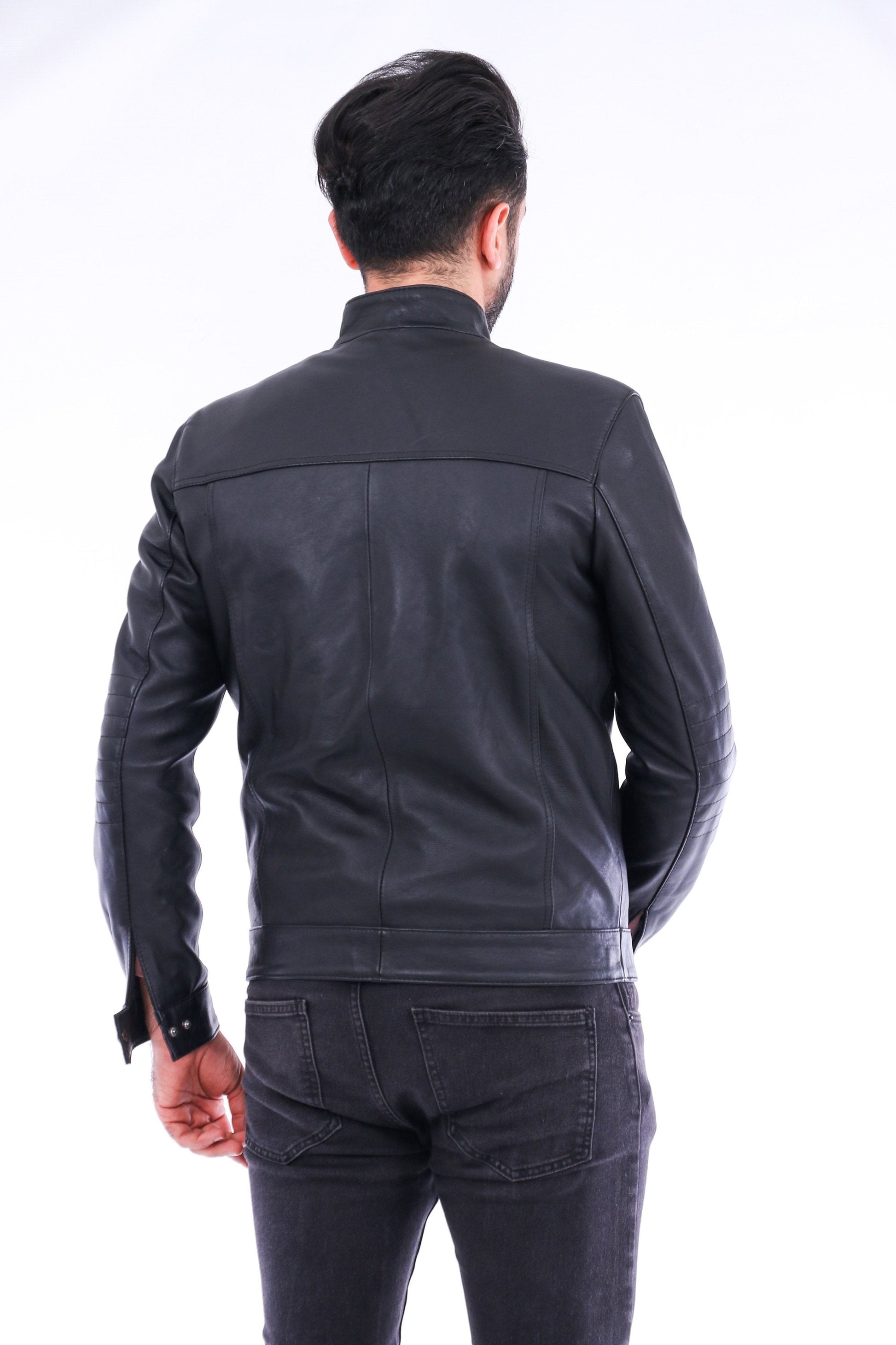 Bosco Leather Jacket Sangria Iapetus