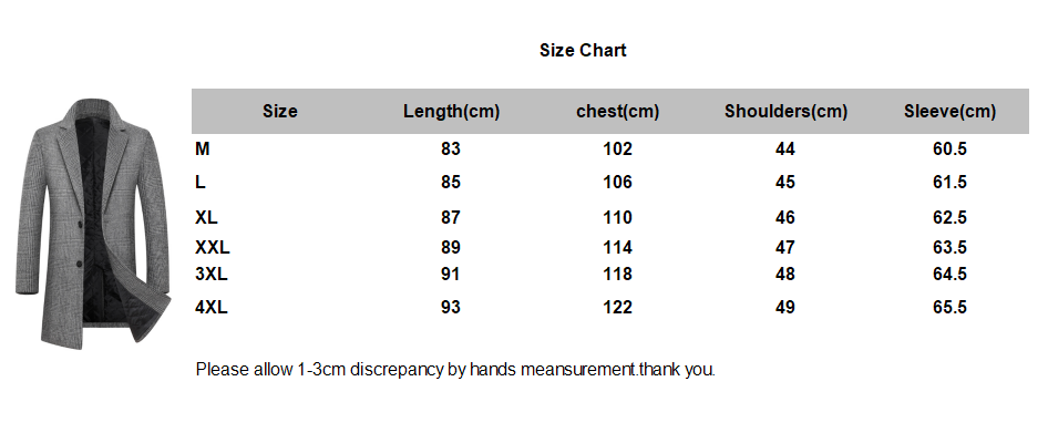 Fashion Plaid Single Breasted Jackets Men's Wool Coats Teal Simba