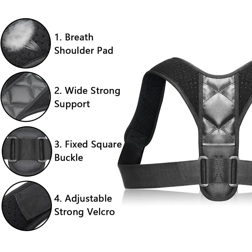 Unisex Adjustable Back Posture Corrector - Alvionz.de